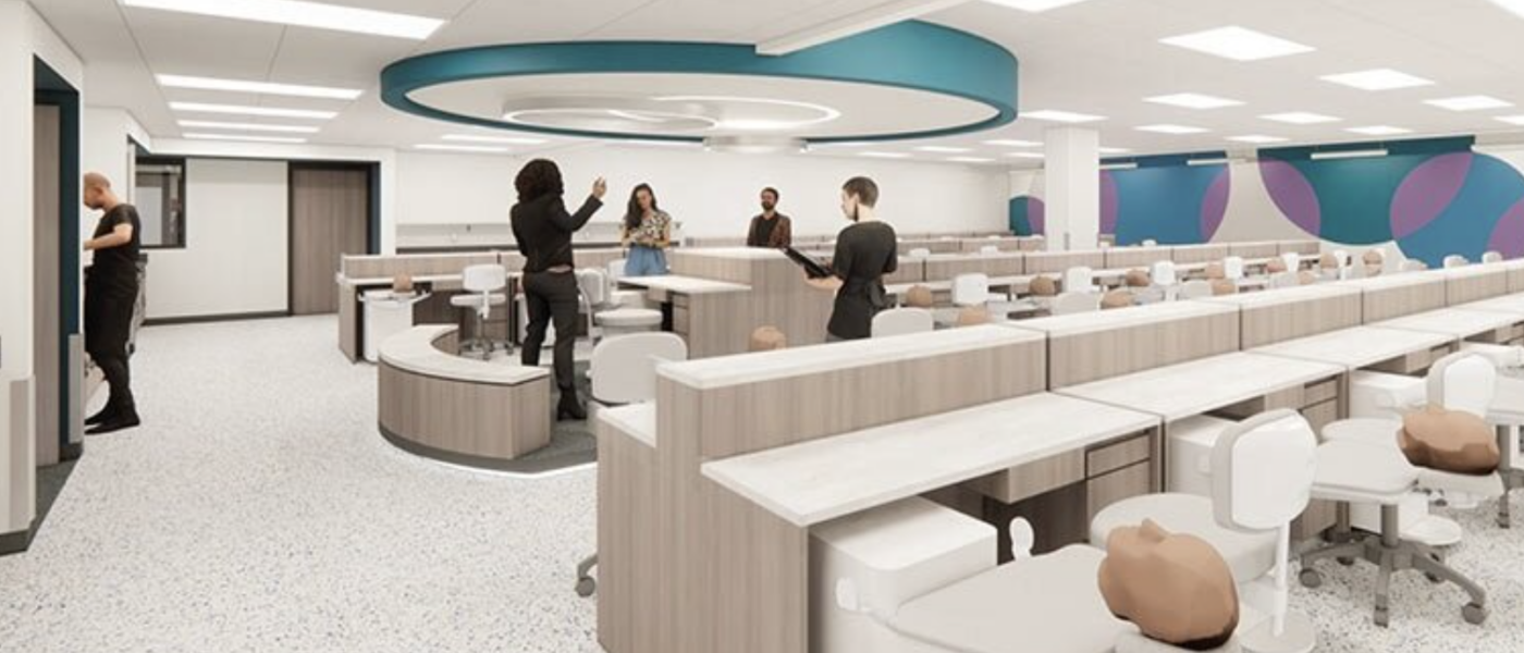 Rendering of Bitonte College of Dentistry which will be the first public dental college in Northeast Ohio.